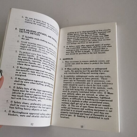 1980 Westinghouse Field Service Safety Manual Hamilton Engineer Field Installs - Picture 8 of 10